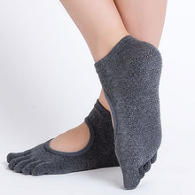 Load image into Gallery viewer, Women Yoga Socks Anti-slip Five Fingers Cotton Socks